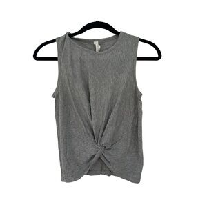 Lululemon Gray Sleeveless Knot Front Top